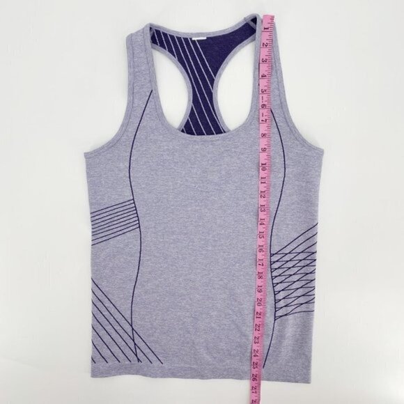 FABLETICS AISHA Purple Seamless Racerback Running Gym Athletic Medium Tank Top - Picture 6 of 7